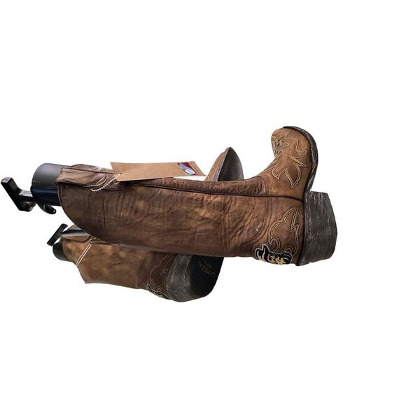 NCAA Appalachian State Mountaineers Embroidered Distressed Men's Gameday Boots - Picture 13 of 14